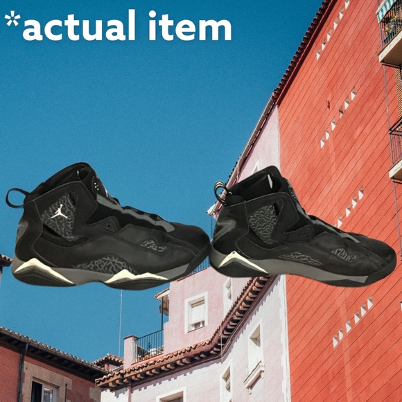 👟 Nike Air Jordan True Flight “Black Elephant” 9.5 👟 - Picture 4 of 15